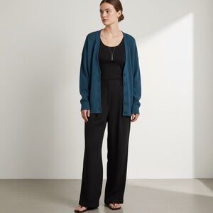 Aritzia Babaton Viscose Cardigan Sweater Women's S Button Up Teal Green Blue